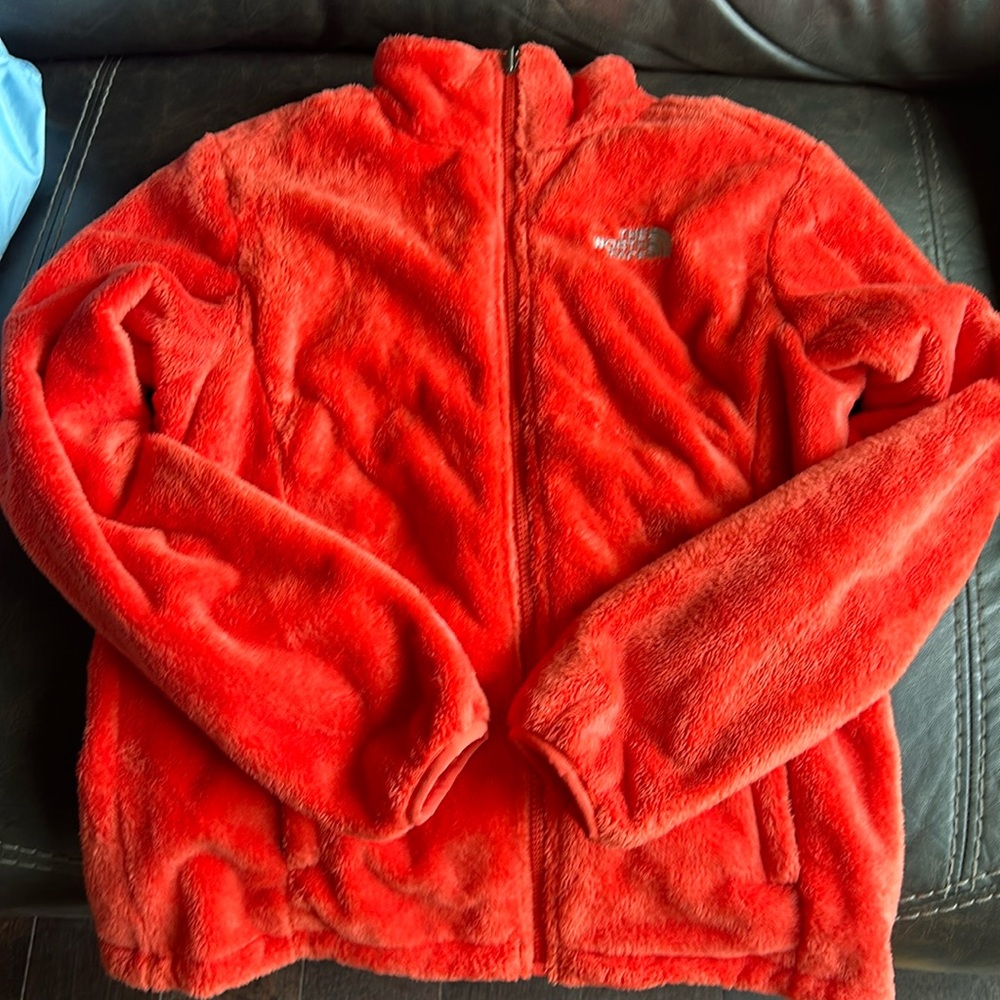 Red/orange Northface full zip